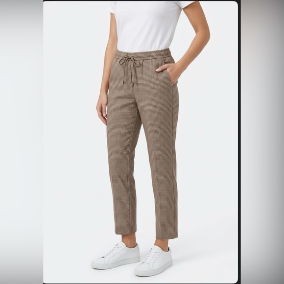 Nicole Miller Pants - Nicole Miller Women's Brown Plaid Ankle Pants - Size 8 (NWOT)